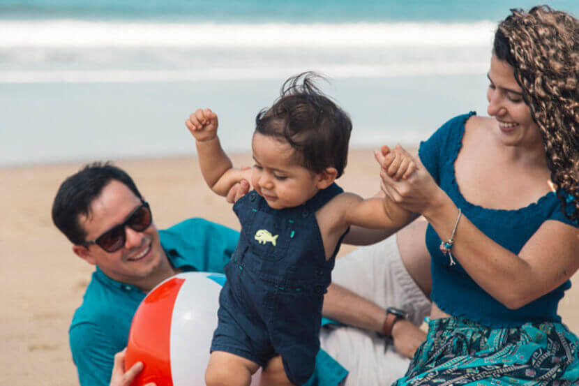 Bebê na praia